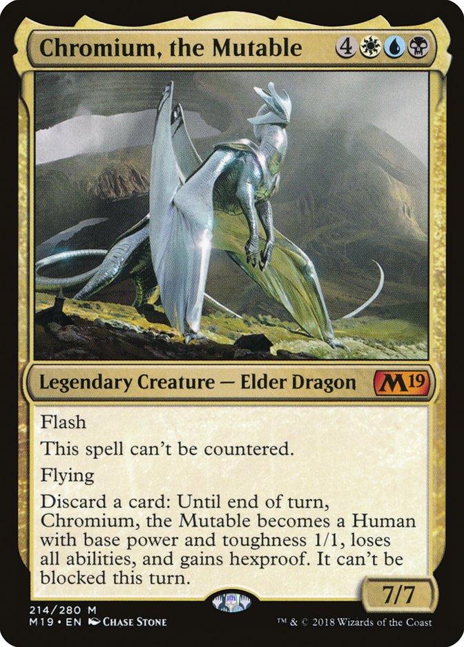 Chromium, the Mutable [Core Set 2019] - Magic: The Gathering - Card Brawlers | Quebec | Canada |