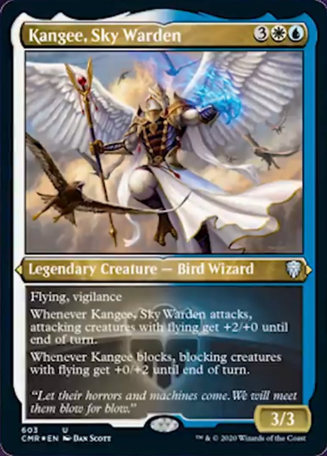 Kangee, Sky Warden (Etched) [Commander Legends] - Magic: The Gathering - Card Brawlers | Quebec | Canada |
