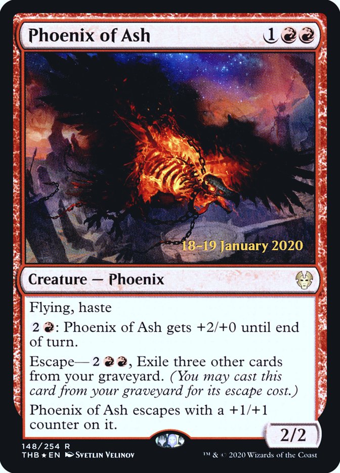 Phoenix of Ash [Theros Beyond Death Prerelease Promos] - Magic: The Gathering - Card Brawlers | Quebec | Canada |