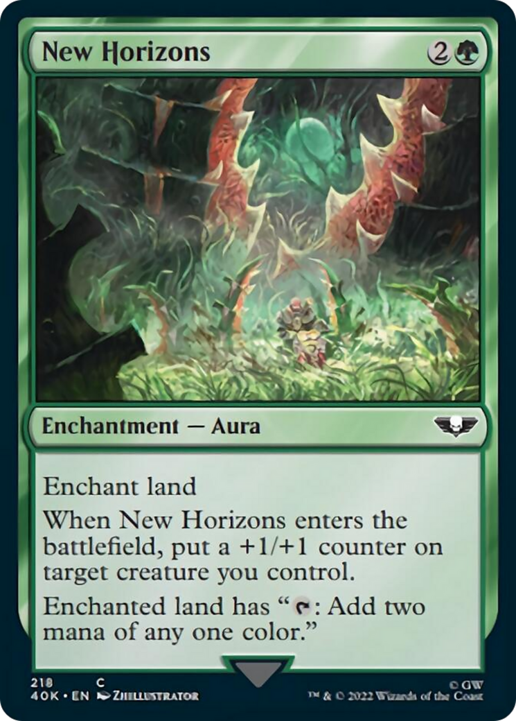 New Horizons (Surge Foil) [Warhammer 40,000] - Magic: The Gathering - Card Brawlers | Quebec | Canada |