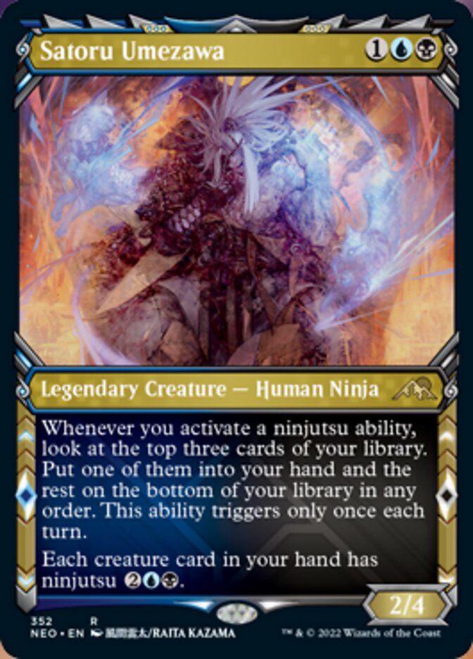 Satoru Umezawa (Showcase Ninja) [Kamigawa: Neon Dynasty] - Magic: The Gathering - Card Brawlers | Quebec | Canada |