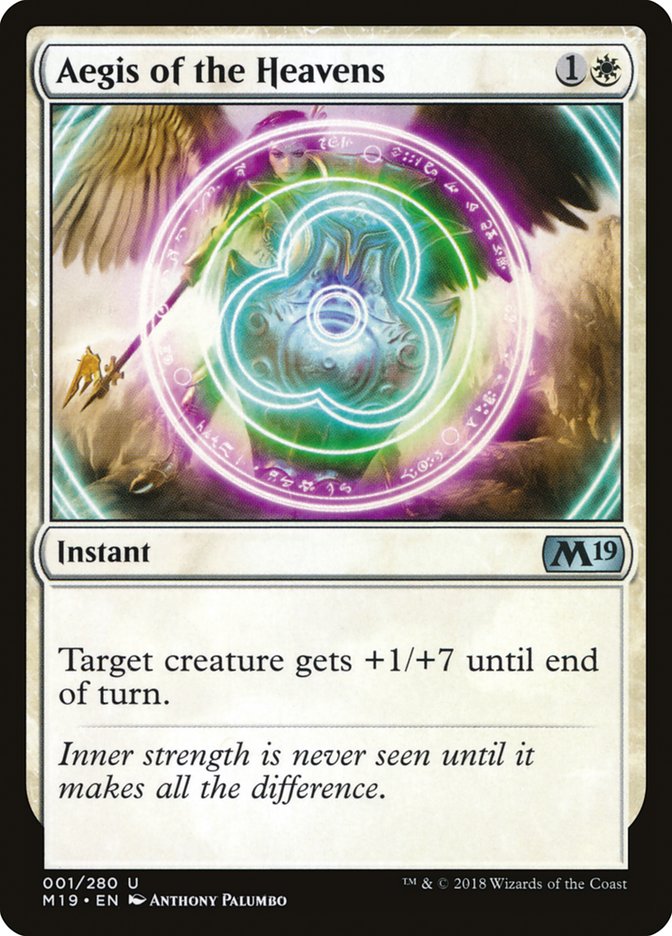 Aegis of the Heavens [Core Set 2019] - Magic: The Gathering - Card Brawlers | Quebec | Canada |