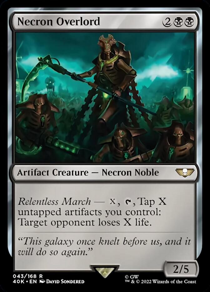 Necron Overlord (Surge Foil) [Warhammer 40,000] - Magic: The Gathering - Card Brawlers | Quebec | Canada |