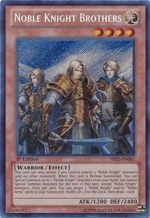 Noble Knight Brothers [PRIO-EN081] Secret Rare - Yu-Gi-Oh! - Card Brawlers | Quebec | Canada |