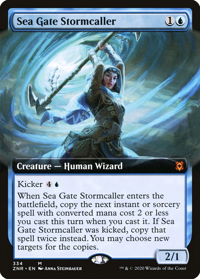 Sea Gate Stormcaller (Extended Art) [Zendikar Rising] - Magic: The Gathering - Card Brawlers | Quebec | Canada |
