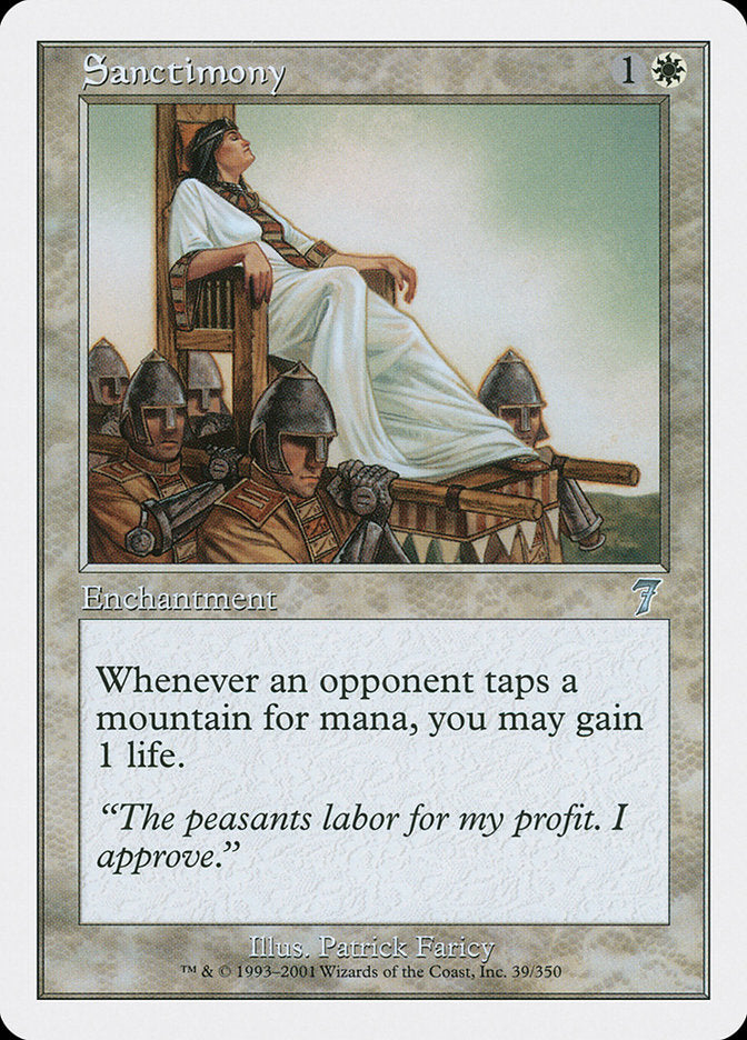 Sanctimony [Seventh Edition] - Magic: The Gathering - Card Brawlers | Quebec | Canada |
