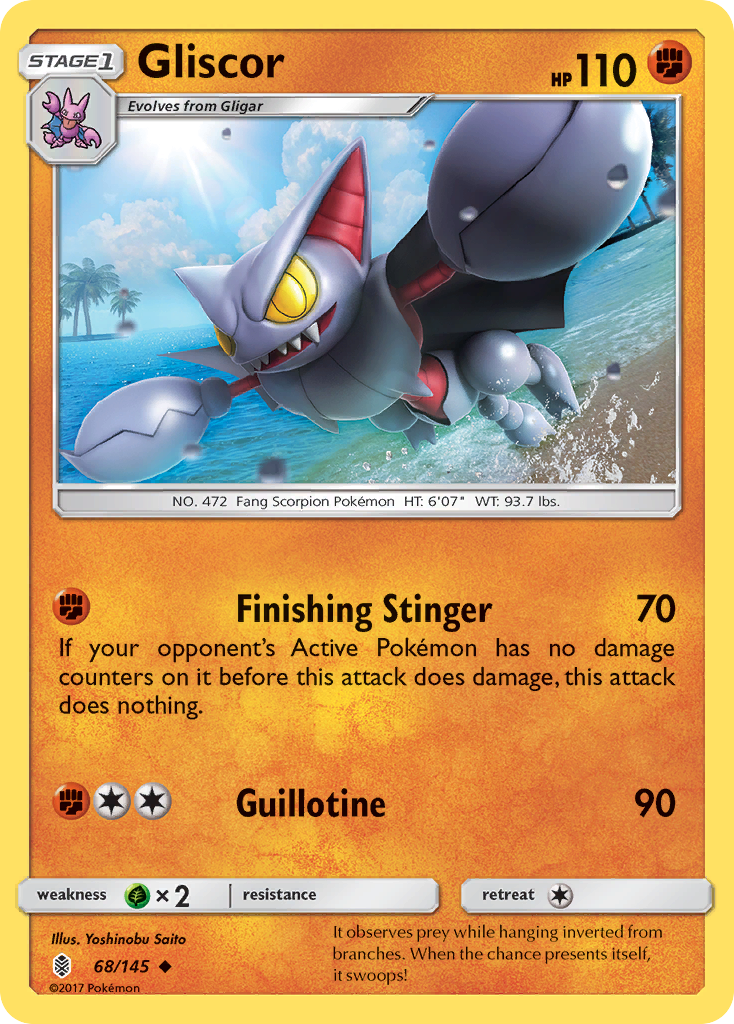 Gliscor (68/145) [Sun & Moon: Guardians Rising] - Pokémon - Card Brawlers | Quebec | Canada |