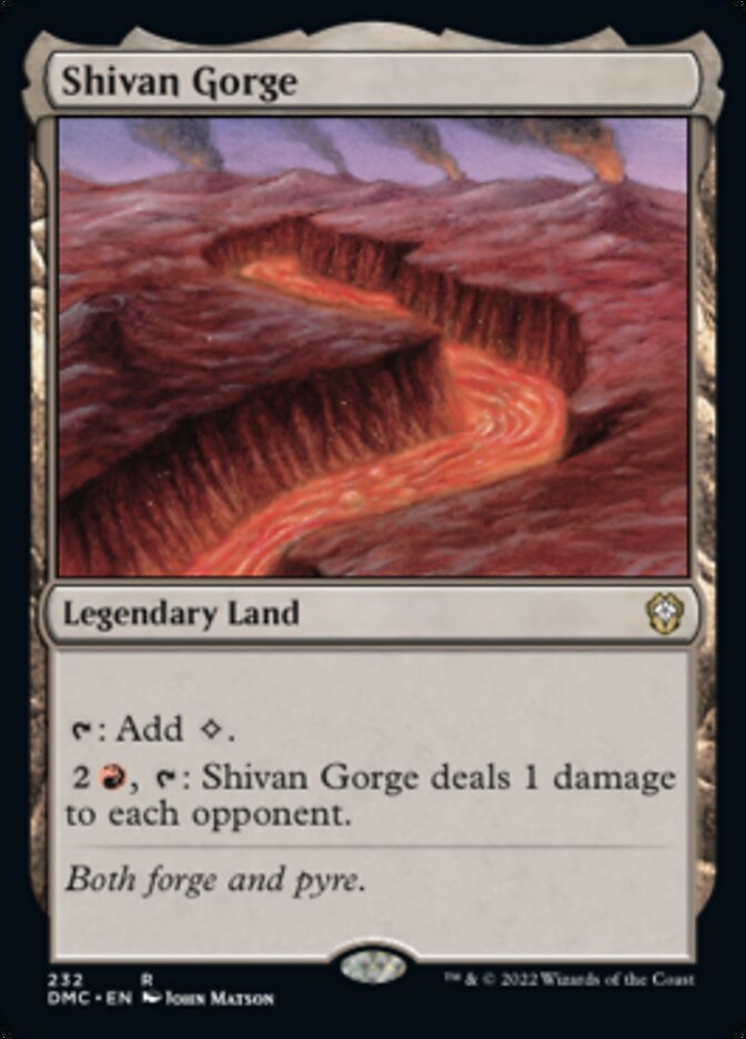 Shivan Gorge [Dominaria United Commander] - Magic: The Gathering - Card Brawlers | Quebec | Canada |