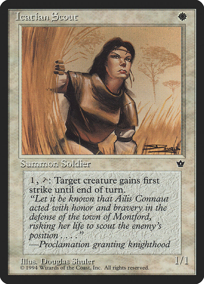 Icatian Scout (Douglas Shuler) [Fallen Empires] - Magic: The Gathering - Card Brawlers | Quebec | Canada |