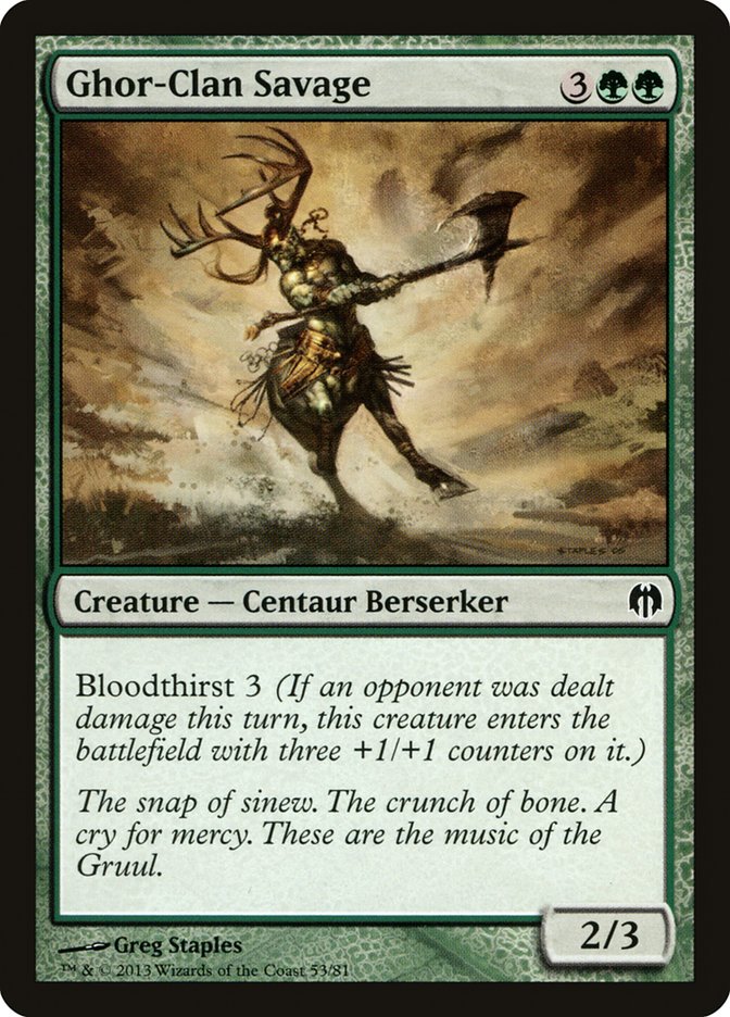 Ghor-Clan Savage [Duel Decks: Heroes vs. Monsters] - Magic: The Gathering - Card Brawlers | Quebec | Canada |