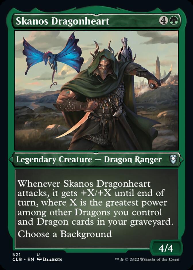 Skanos Dragonheart (Foil Etched) [Commander Legends: Battle for Baldur's Gate] - Magic: The Gathering - Card Brawlers | Quebec | Canada |