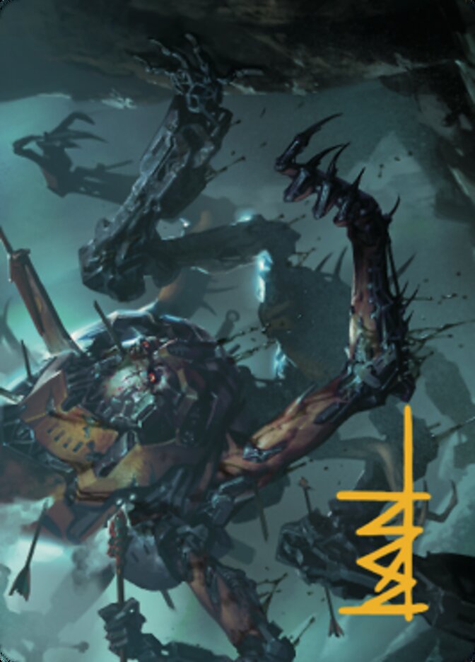 Scrapwork Rager Art Card (Gold-Stamped Signature) [The Brothers' War Art Series] - Magic: The Gathering - Card Brawlers | Quebec | Canada |