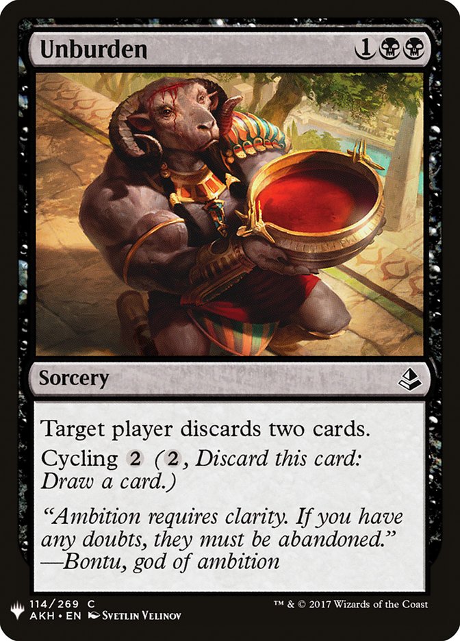 Unburden [Mystery Booster] - Magic: The Gathering - Card Brawlers | Quebec | Canada |