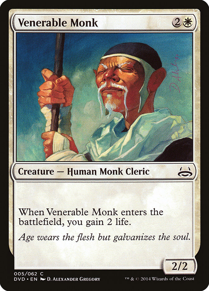 Venerable Monk (Divine vs. Demonic) [Duel Decks Anthology] - Magic: The Gathering - Card Brawlers | Quebec | Canada |