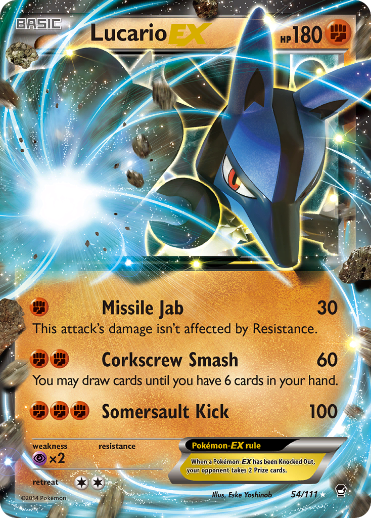 Lucario EX (54/111) [XY: Furious Fists] - Pokémon - Card Brawlers | Quebec | Canada |