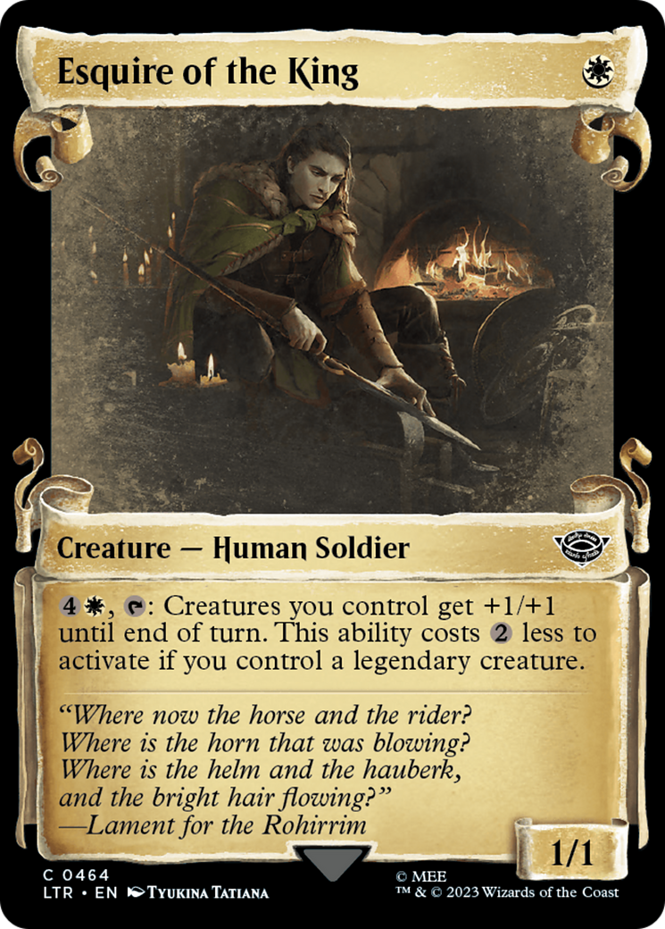 Esquire of the King [The Lord of the Rings: Tales of Middle-Earth Showcase Scrolls] - Magic: The Gathering - Card Brawlers | Quebec | Canada |