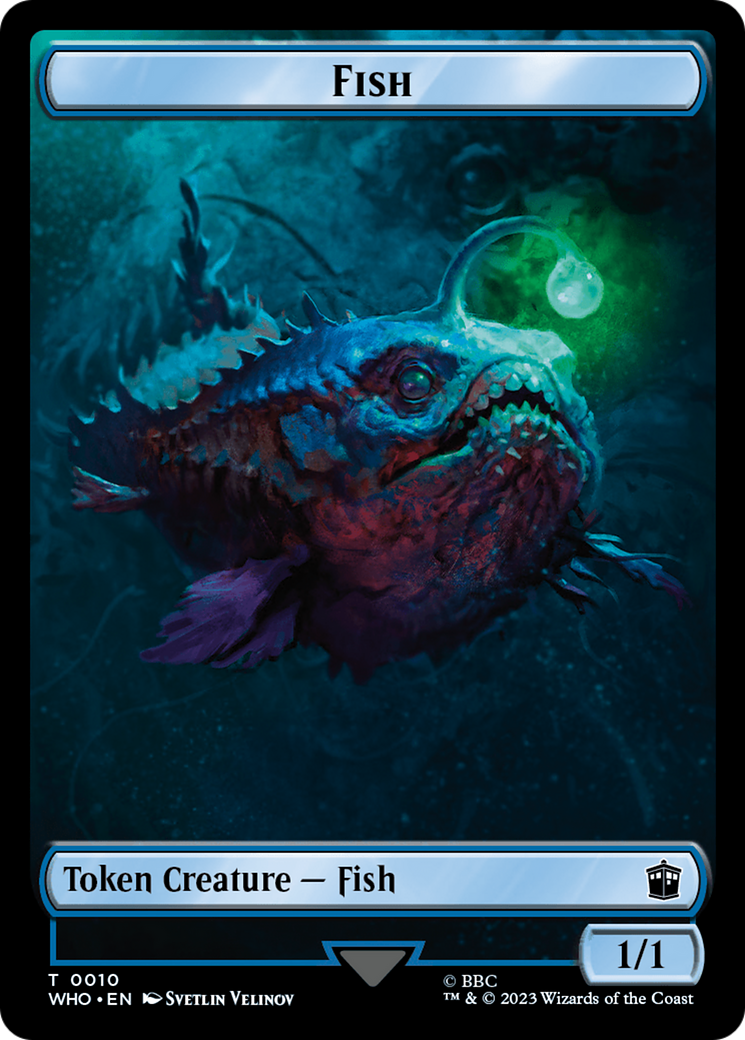 Fish // Clue (0021) Double-Sided Token [Doctor Who Tokens] - Magic: The Gathering - Card Brawlers | Quebec | Canada |