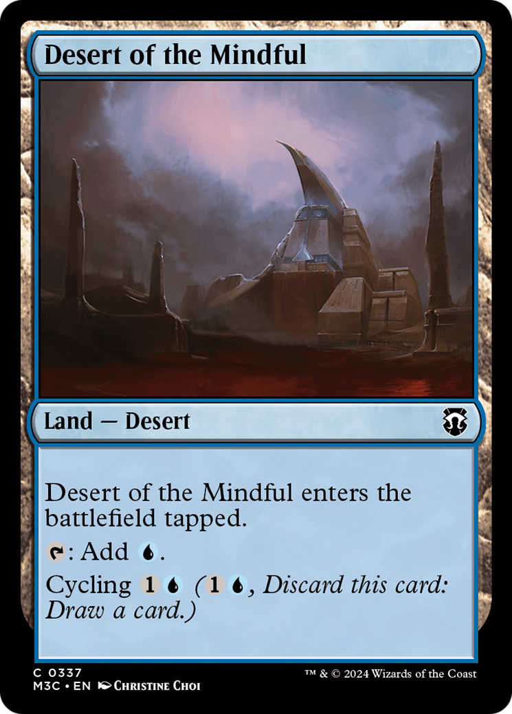 Desert of the Mindful (Ripple Foil) [Modern Horizons 3 Commander] - Magic: The Gathering - Card Brawlers | Quebec | Canada |