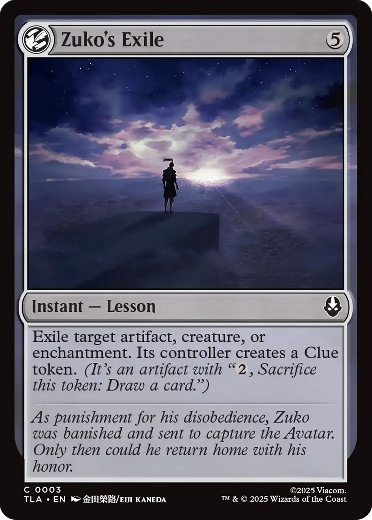 Zuko's Exile [Avatar: The Last Airbender] - Magic: The Gathering - Card Brawlers | Quebec | Canada |