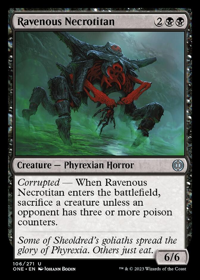 Ravenous Necrotitan [Phyrexia: All Will Be One] - Magic: The Gathering - Card Brawlers | Quebec | Canada |