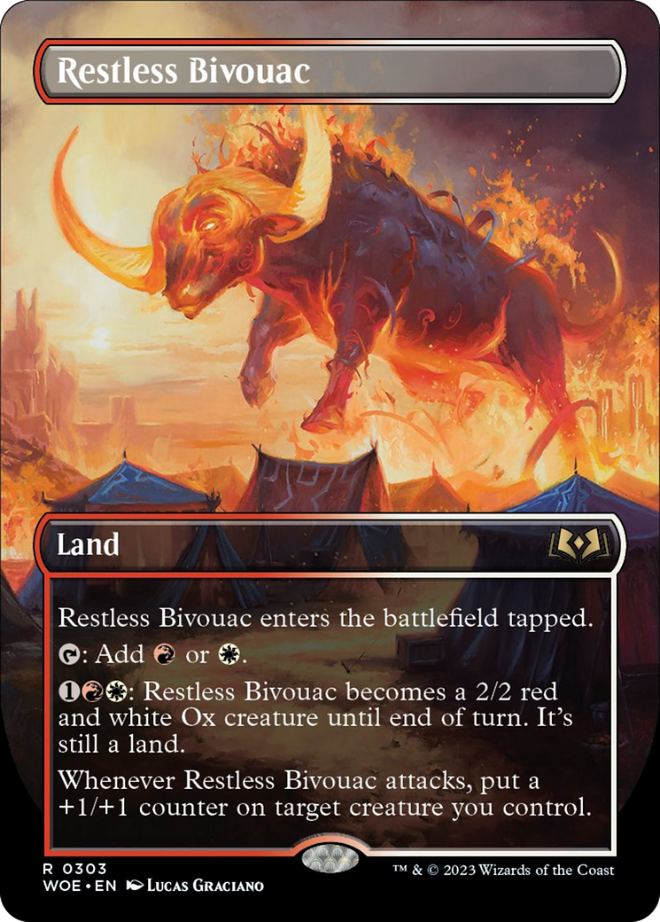 Restless Bivouac (Borderless Alternate Art) [Wilds of Eldraine] - Magic: The Gathering - Card Brawlers | Quebec | Canada |