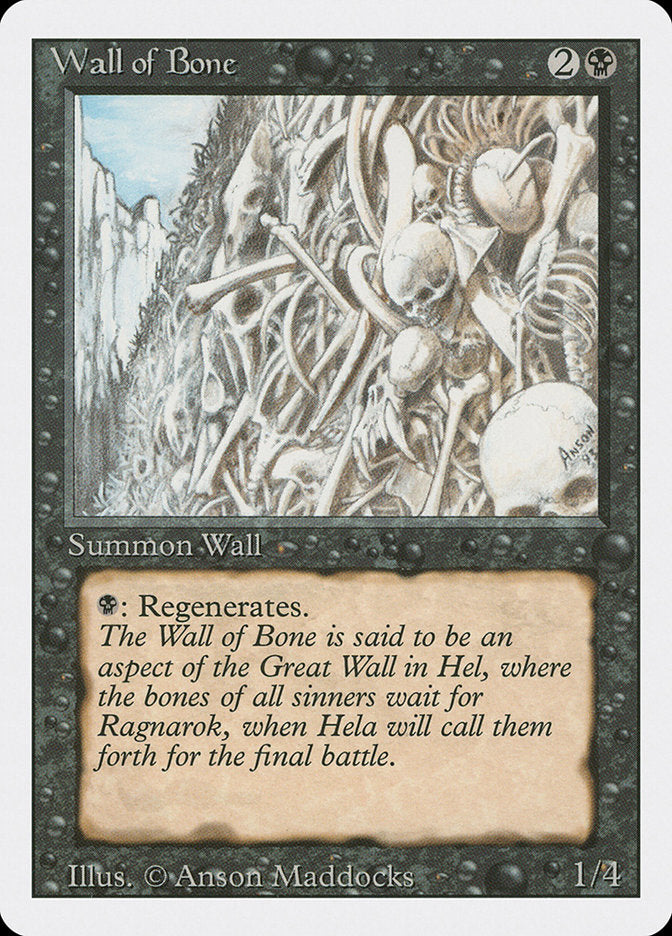 Wall of Bone [Revised Edition] - Magic: The Gathering - Card Brawlers | Quebec | Canada |