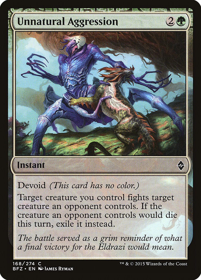 Unnatural Aggression [Battle for Zendikar] - Magic: The Gathering - Card Brawlers | Quebec | Canada |