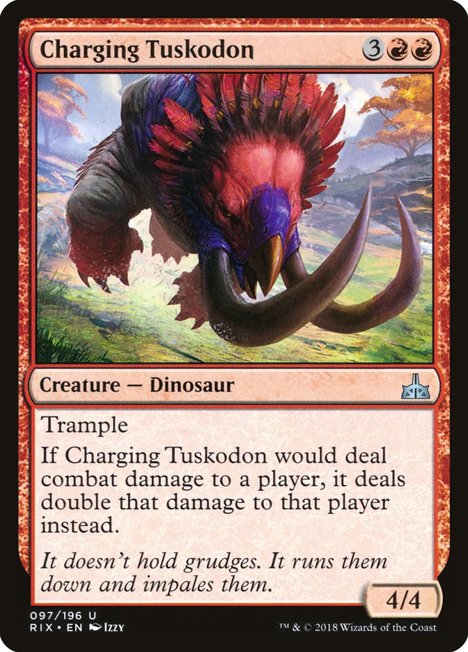 Charging Tuskodon [Rivals of Ixalan] - Magic: The Gathering - Card Brawlers | Quebec | Canada |