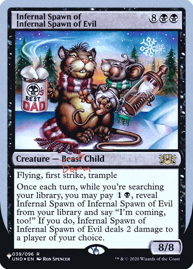 Infernal Spawn of Infernal Spawn of Evil (Unfinity Foil Edition) [The List] - Magic: The Gathering - Card Brawlers | Quebec | Canada |