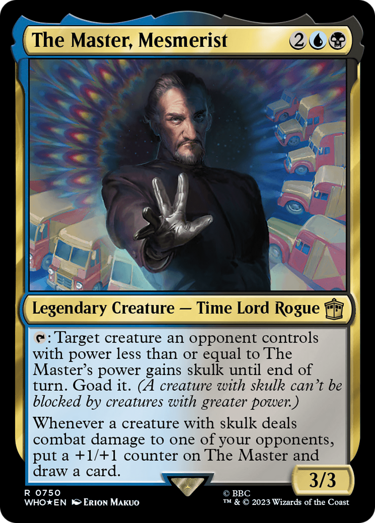 The Master, Mesmerist (Surge Foil) [Doctor Who] - Magic: The Gathering - Card Brawlers | Quebec | Canada |