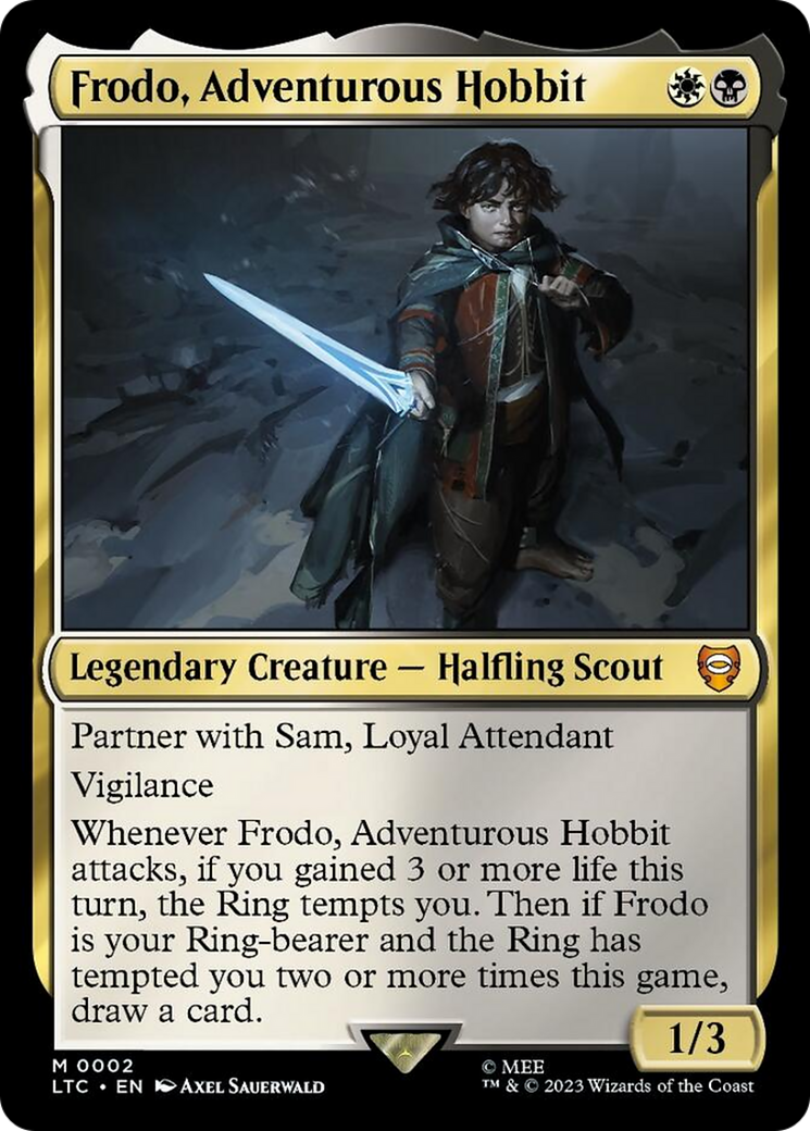 Frodo, Adventurous Hobbit [The Lord of the Rings: Tales of Middle-Earth Commander] - Magic: The Gathering - Card Brawlers | Quebec | Canada |