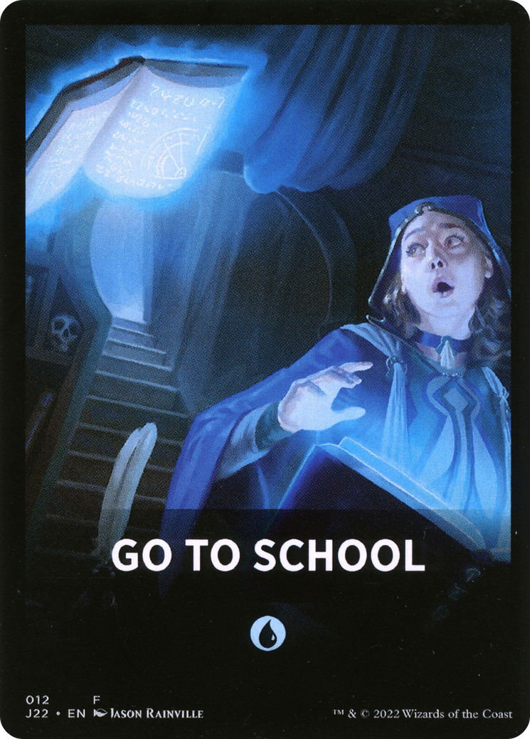 Go to School Theme Card [Jumpstart 2022 Front Cards] - Magic: The Gathering - Card Brawlers | Quebec | Canada |