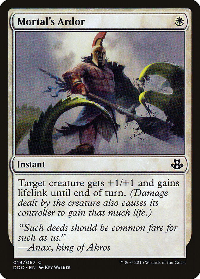 Mortal's Ardor [Duel Decks: Elspeth vs. Kiora] - Magic: The Gathering - Card Brawlers | Quebec | Canada |
