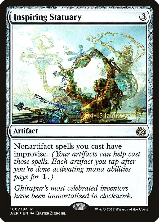 Inspiring Statuary [Aether Revolt Prerelease Promos] - Magic: The Gathering - Card Brawlers | Quebec | Canada |