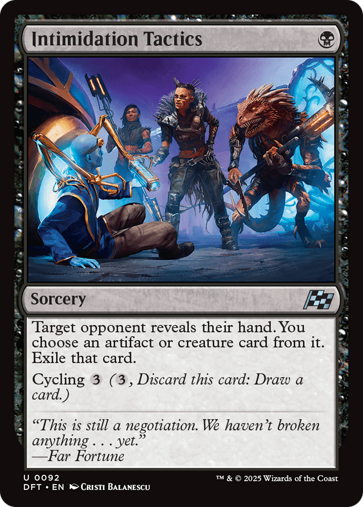 Intimidation Tactics [Aetherdrift] - Magic: The Gathering - Card Brawlers | Quebec | Canada |