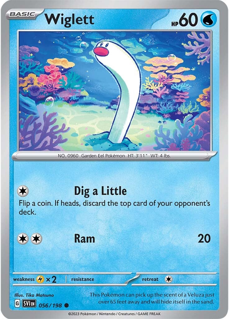 Wiglett (056/198) [Scarlet & Violet: Base Set] - Pokémon - Card Brawlers | Quebec | Canada |