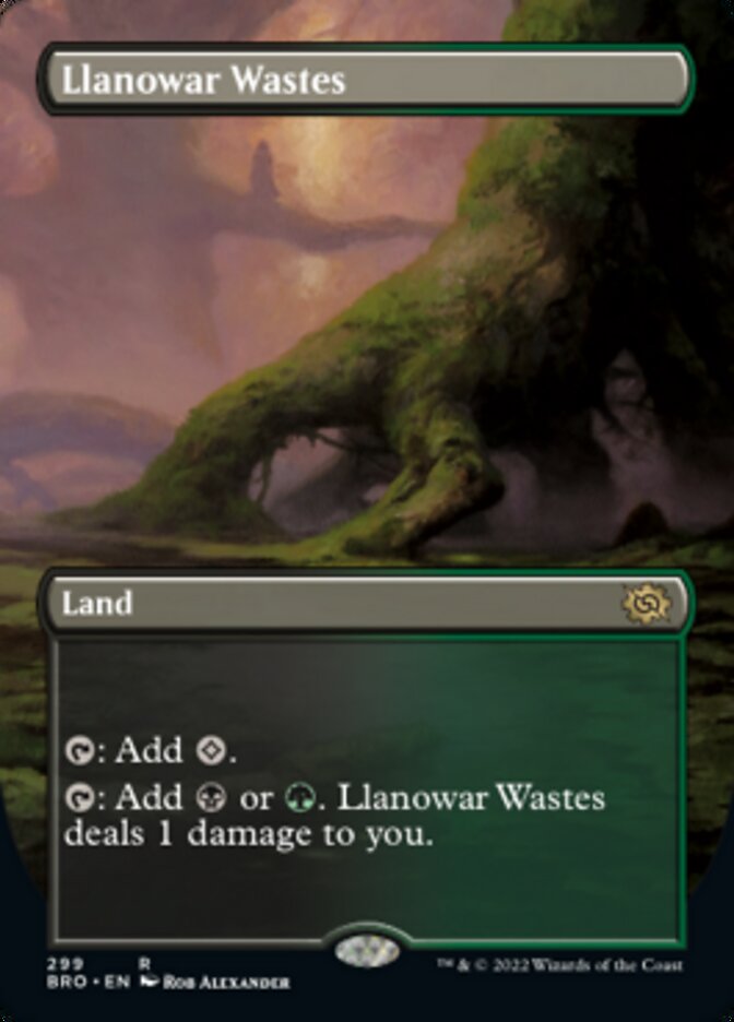 Llanowar Wastes (Borderless Alternate Art) [The Brothers' War] - Magic: The Gathering - Card Brawlers | Quebec | Canada |