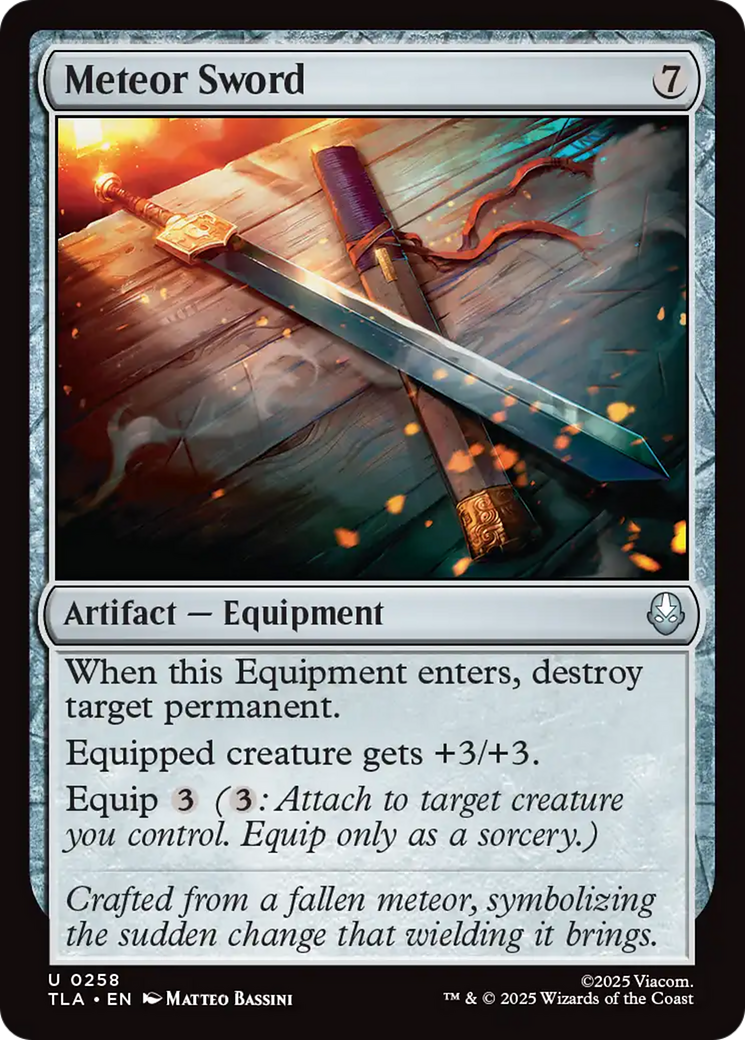 Meteor Sword [Avatar: The Last Airbender] - Magic: The Gathering - Card Brawlers | Quebec | Canada |