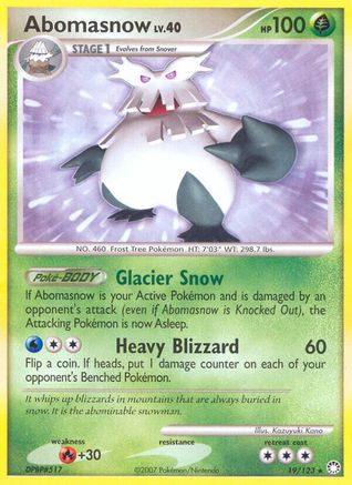 Abomasnow (19/123) [Diamond & Pearl: Mysterious Treasures] - Pokémon - Card Brawlers | Quebec | Canada |
