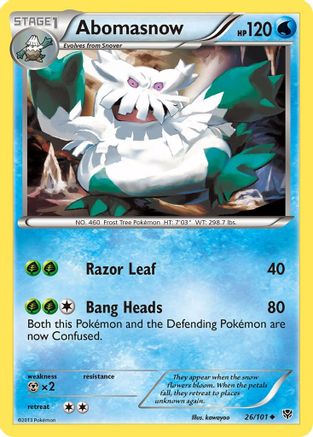 Abomasnow (26/101) [Black & White: Plasma Blast] - Pokémon - Card Brawlers | Quebec | Canada |