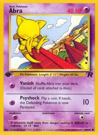 Abra (49/82) [Team Rocket Unlimited] - Pokémon - Card Brawlers | Quebec | Canada |
