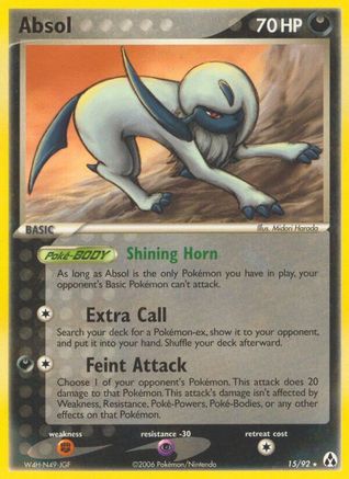 Absol (15/92) (Stamped) [EX: Legend Maker] - Pokémon - Card Brawlers | Quebec | Canada |