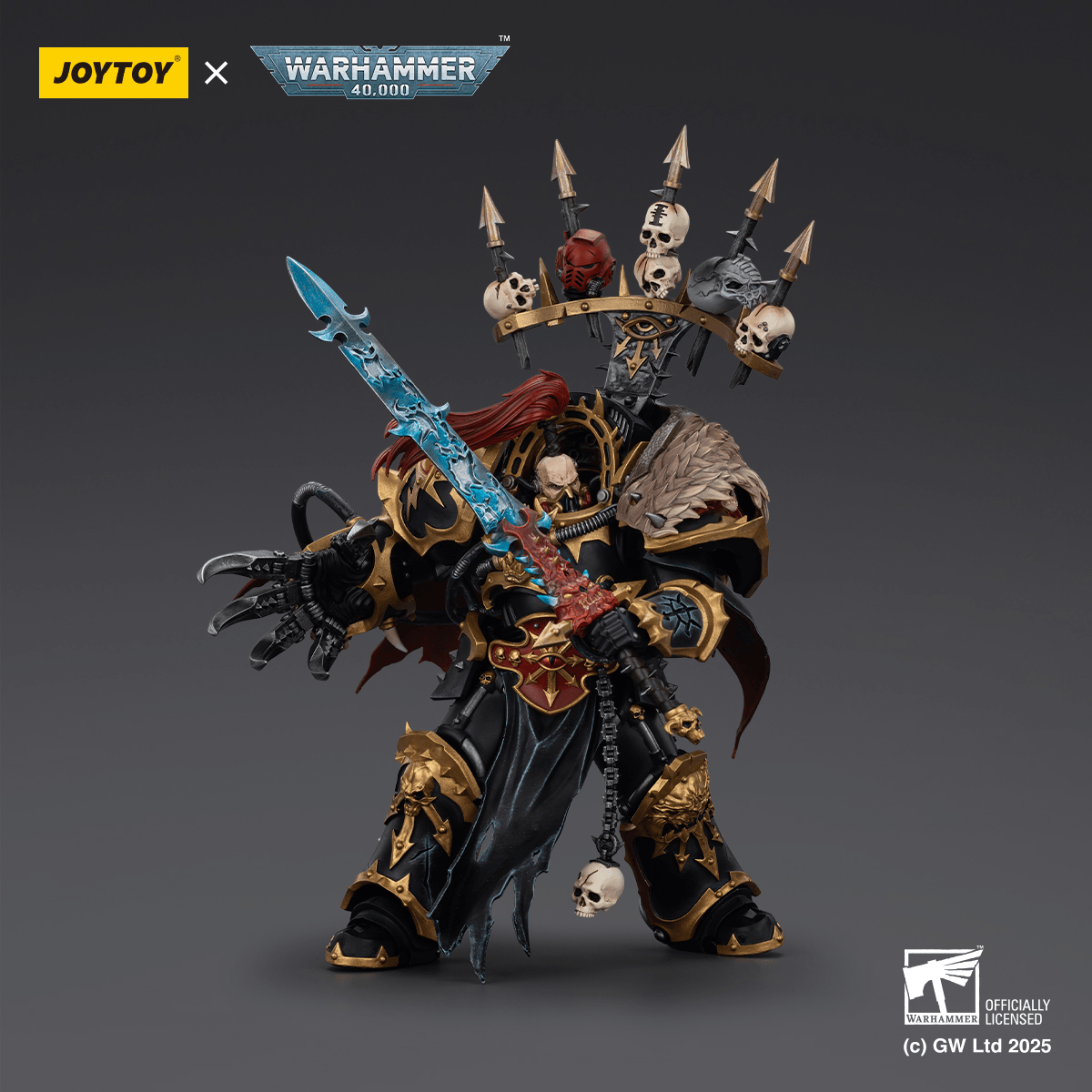 Joytoy - Warhammer 40k - Black Legion Abaddon the Despoiler with Drach'nyen and the Talon of Horus - (PREORDER) October 30, 2026