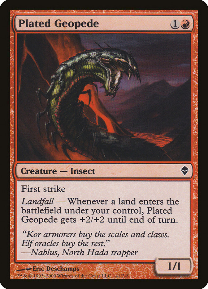 Plated Geopede [Zendikar] - Magic: The Gathering - Card Brawlers | Quebec | Canada |