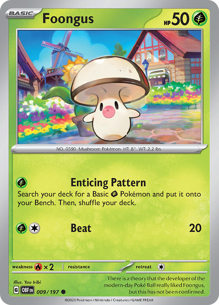 Foongus (009/197) [Scarlet & Violet: Obsidian Flames] - Pokémon - Card Brawlers | Quebec | Canada |