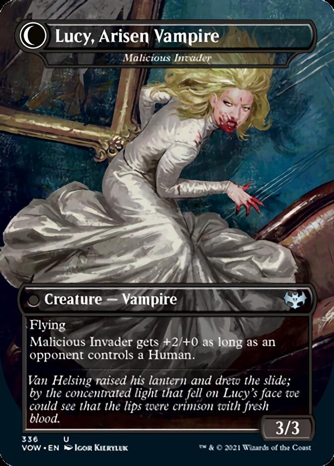 Innocent Traveler // Malicious Invader - Lucy Westenra // Lucy, Arisen Vampire [Innistrad: Crimson Vow] - Magic: The Gathering - Card Brawlers | Quebec | Canada |