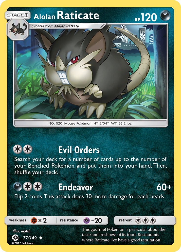 Alolan Raticate (77/149) [Sun & Moon: Base Set] - Pokémon - Card Brawlers | Quebec | Canada |