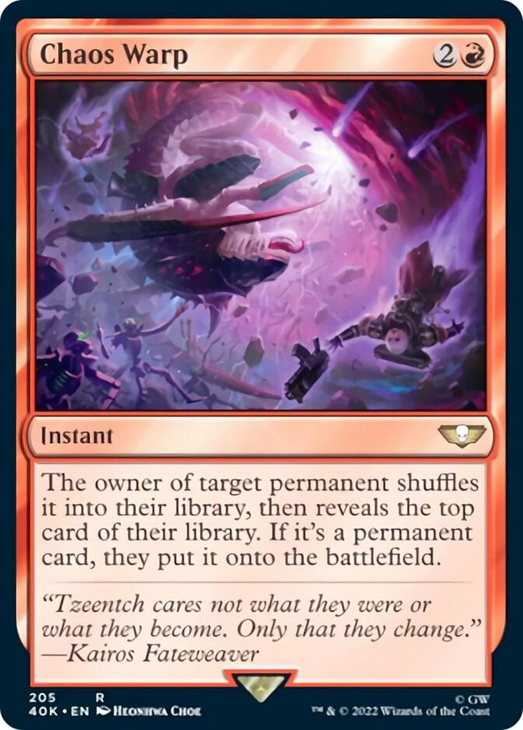 Chaos Warp (Surge Foil) [Warhammer 40,000] - Magic: The Gathering - Card Brawlers | Quebec | Canada |