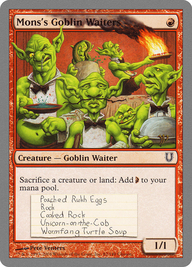 Mons's Goblin Waiters [Unhinged] - Magic: The Gathering - Card Brawlers | Quebec | Canada |