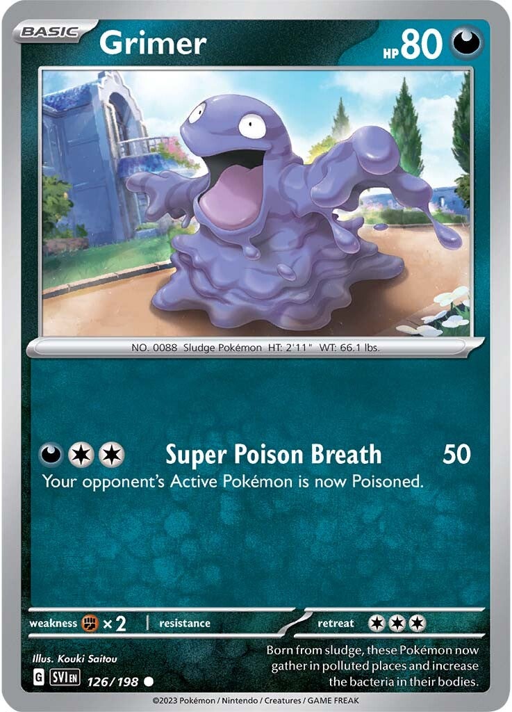 Grimer (126/198) [Scarlet & Violet: Base Set] - Pokémon - Card Brawlers | Quebec | Canada |